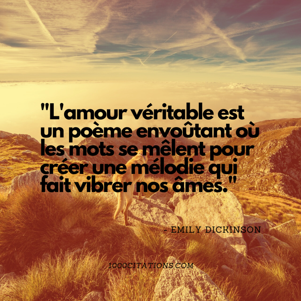 153 Citations de l'amour vrai : Voyage au Travers des Citations qui Électrisent l'Âme 2 L'amour véritable est un poème envoûtant où les mots se mêlent pour créer une mélodie qui fait vibrer nos âmes.